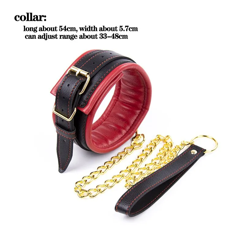 3pcs/Set(Neck Collar Handcuffs Ankle Cuffs)