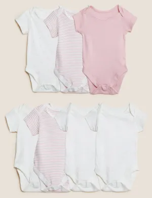 7pk Pure Cotton Printed Bodysuits