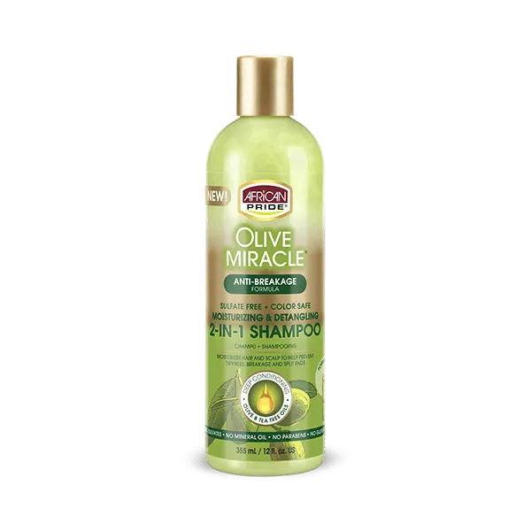 African Pride Olive Miracle 2-in-1 Shampoo & Conditioner