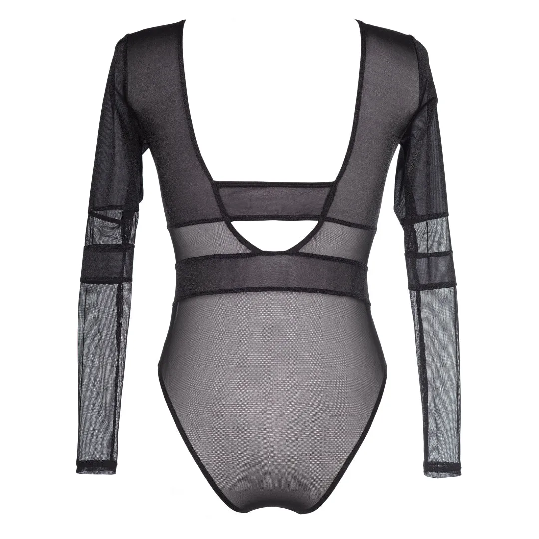 Axami Miami Vibe Sheer Shimmer Mesh Teddy
