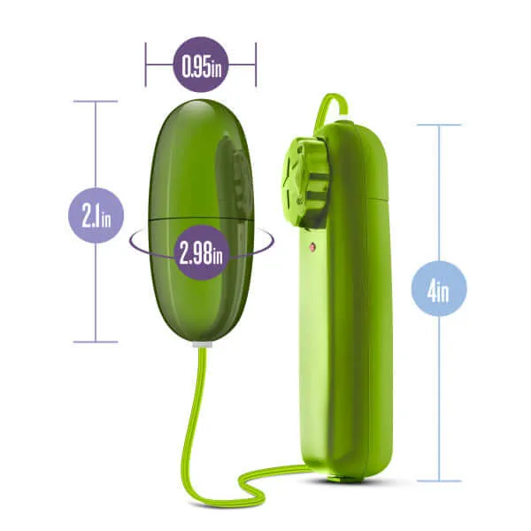 B Yours Power Bullet Lemon Lime Swirl Green Vibrator | Vibrant Pleasure in Your Hands