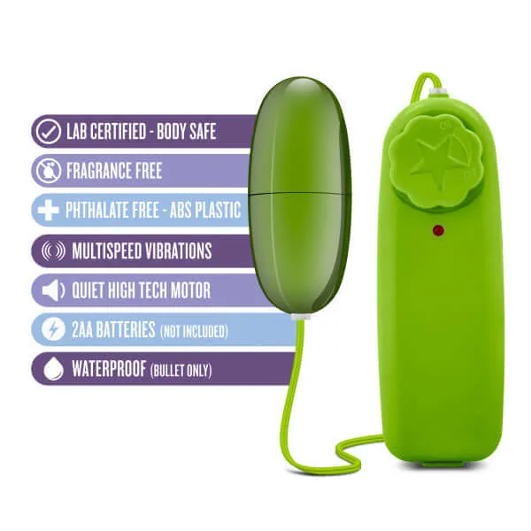 B Yours Power Bullet Lemon Lime Swirl Green Vibrator | Vibrant Pleasure in Your Hands
