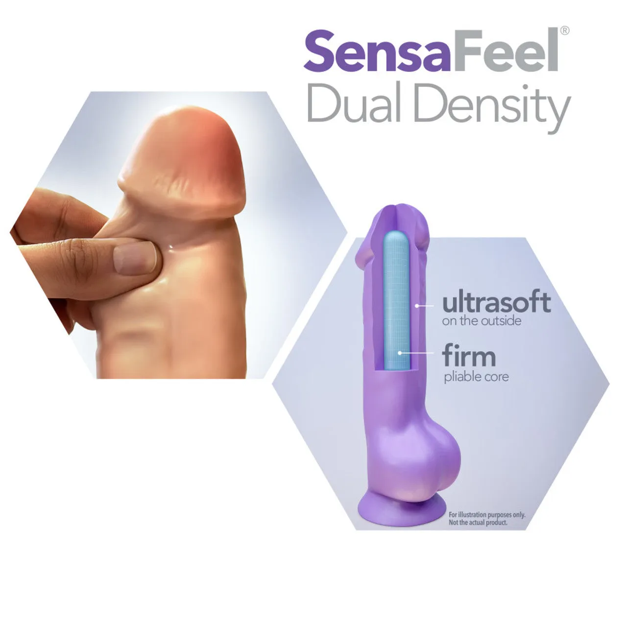Blush Au Naturel Sensa Feel 7" Dildo - Beige