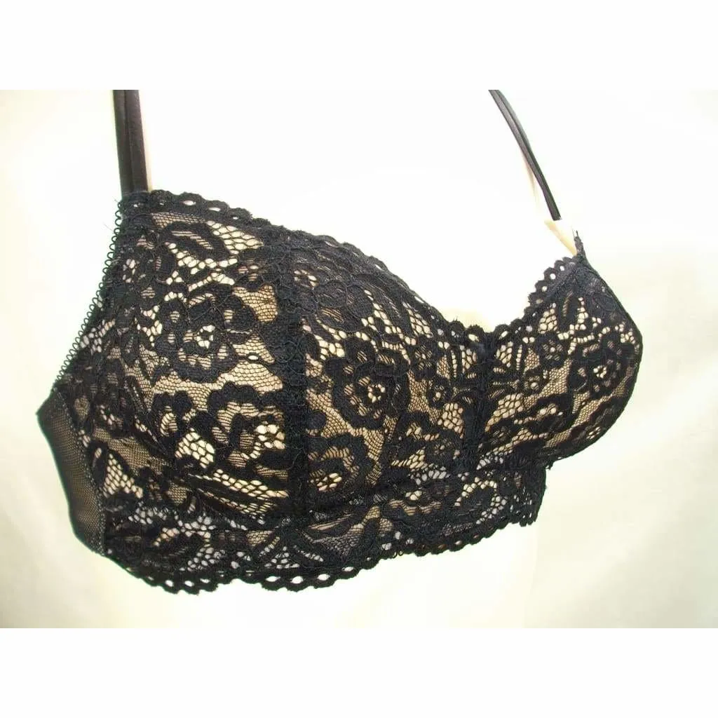 b.tempt'd by Wacoal 910244 Ciao Bella Lace Bralette XS X-SMALL Black NWT