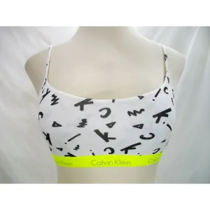 Calvin Klein QF1536 CK One Cotton Bralette SIZE XS X-SMALL Black White Yellow NWT