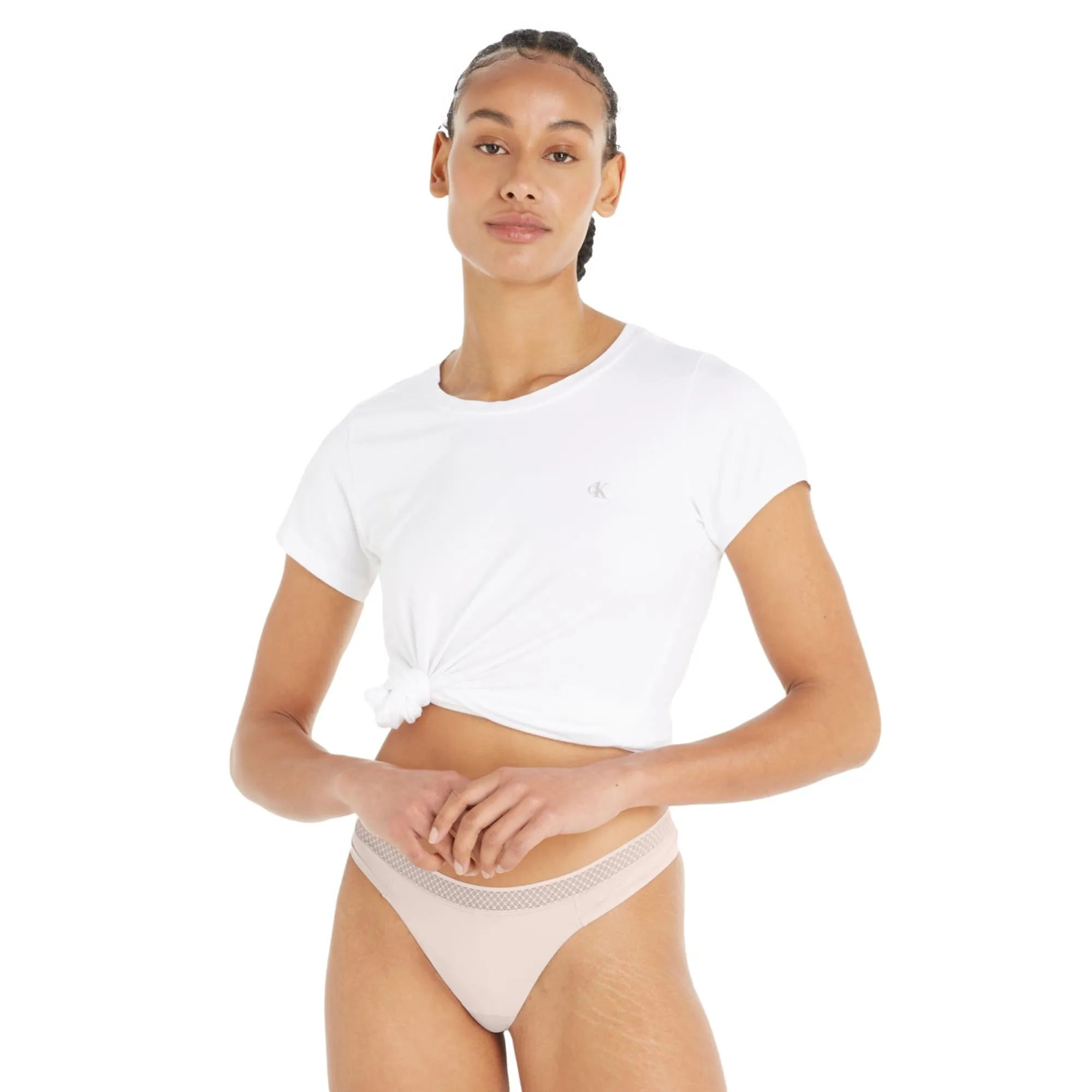 Calvin Klein Seductive Comfort Light Thong - Beechwood