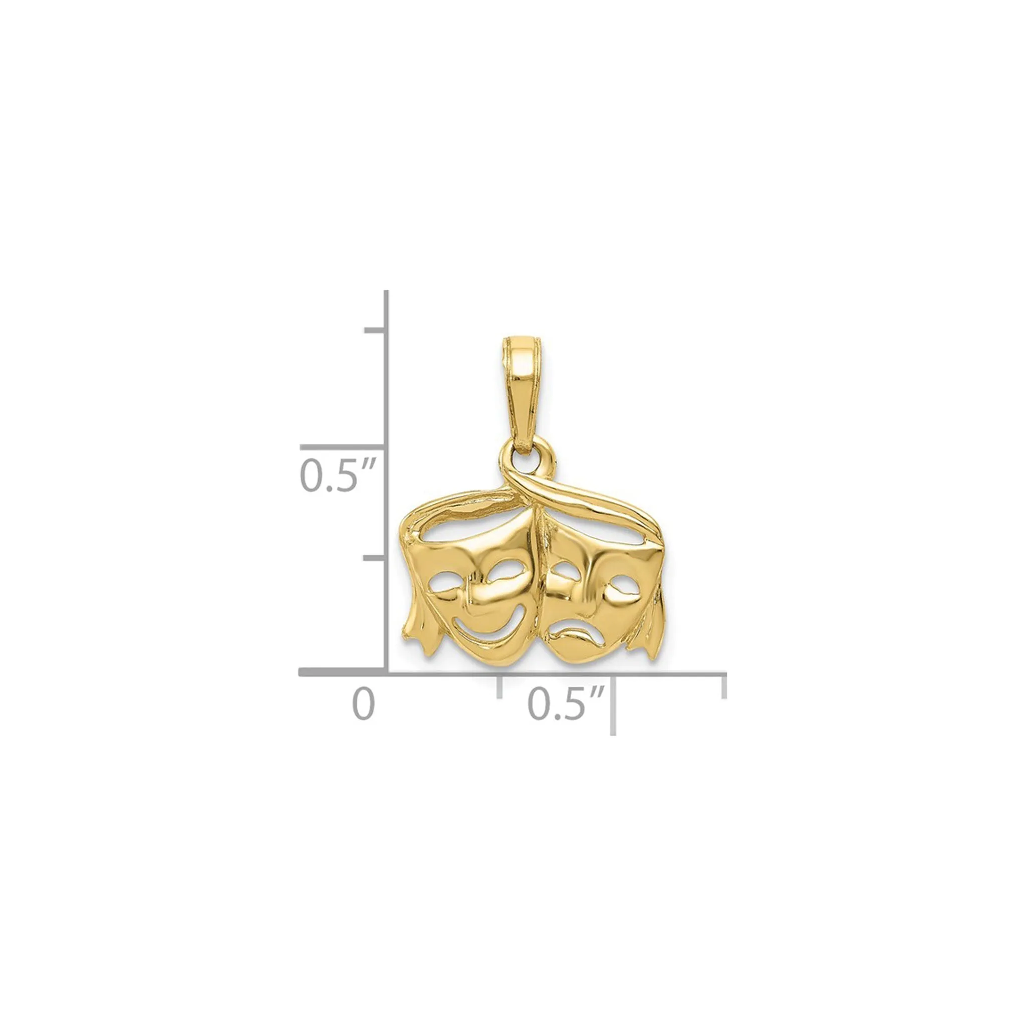 Comedy & Tragedy Stringed Masks Charm