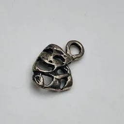 Comedy and Tragedy Masks Charm, Silver
