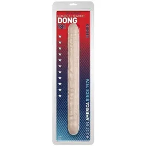 Dildos and Dongs Veined Double Header White 18"