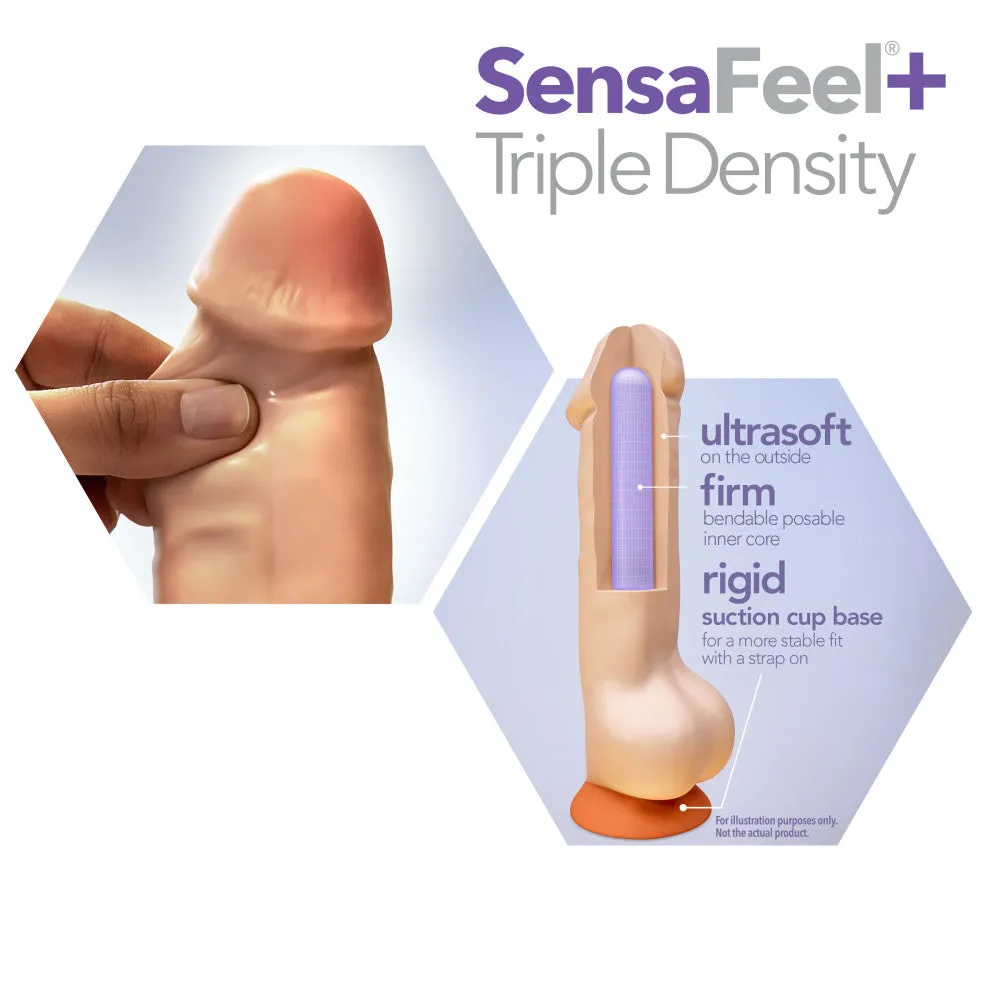 Dr. Skin Plus By Blush® | Realistic Vanilla 6.5-Inch Long Soft Yet Erect & Posable Dildo With Suction Cup Base