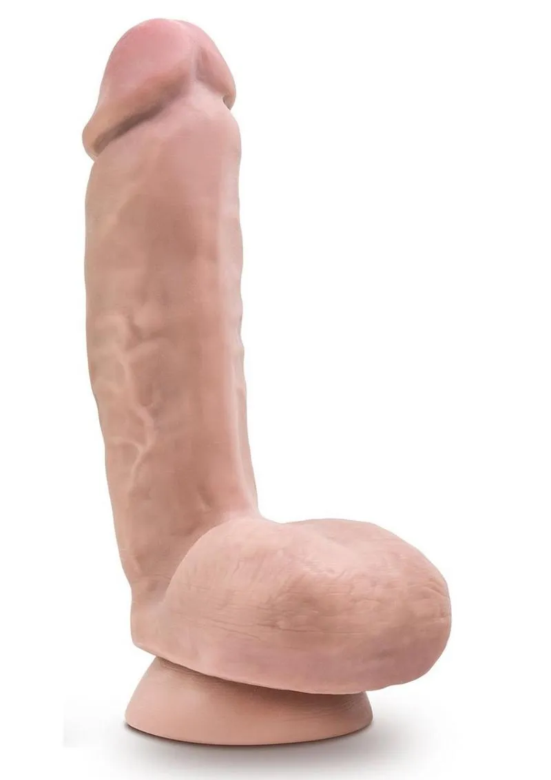 Dr. Skin Plus Thick Posable Dildo with Squeezable Balls