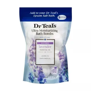 Dr. Teal's Ultra Moisturizing Bath Bombs Soothing Lavender - 5 Ct