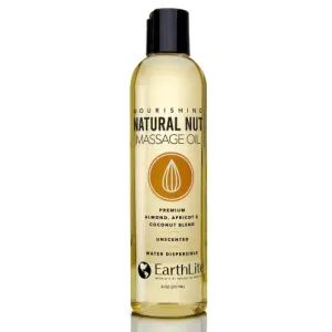 Earthlite Natural Nut Massage Oil, 8 oz Bottle