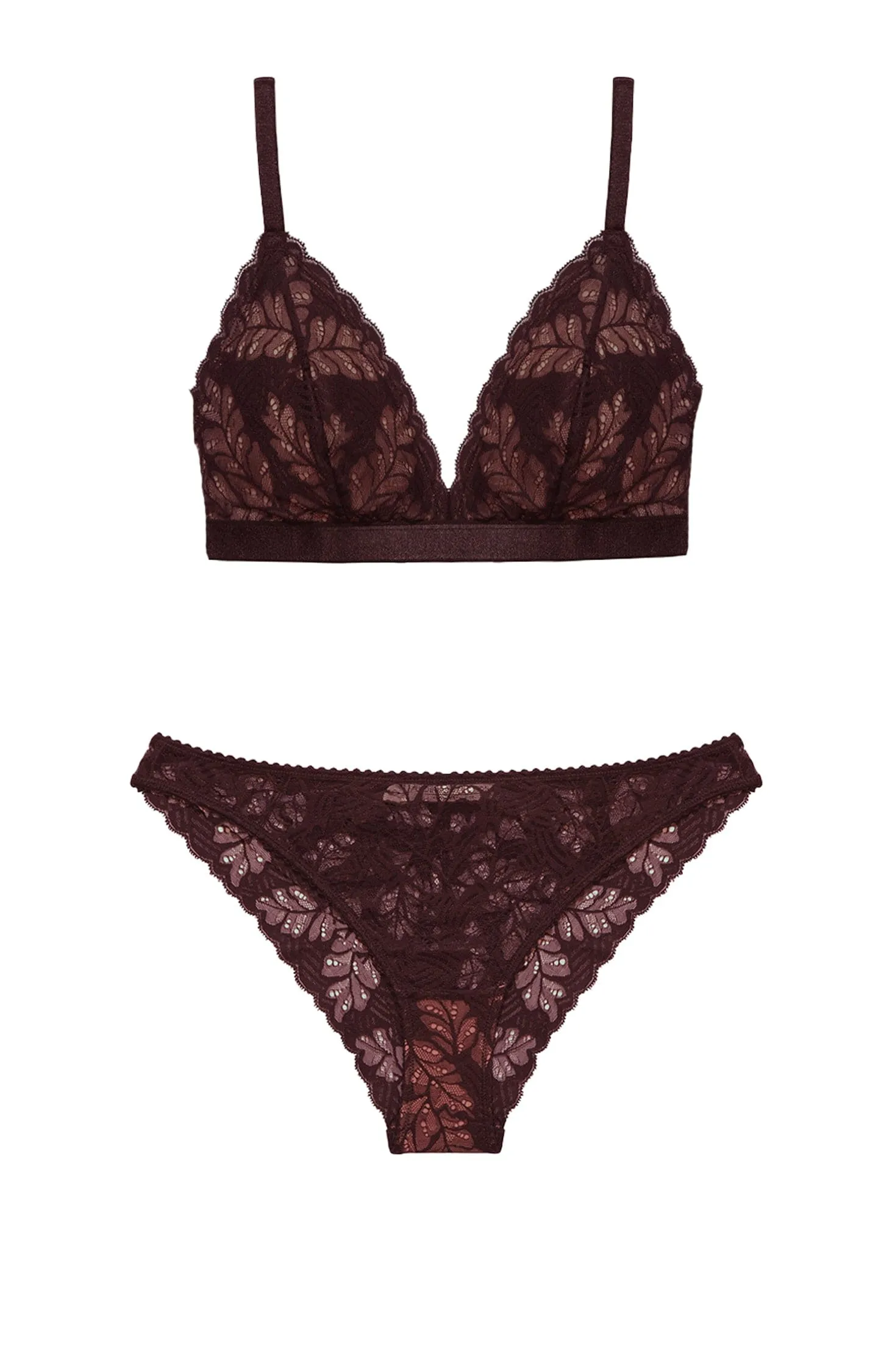 Gina Padded Wireless Bralette and Brief Set