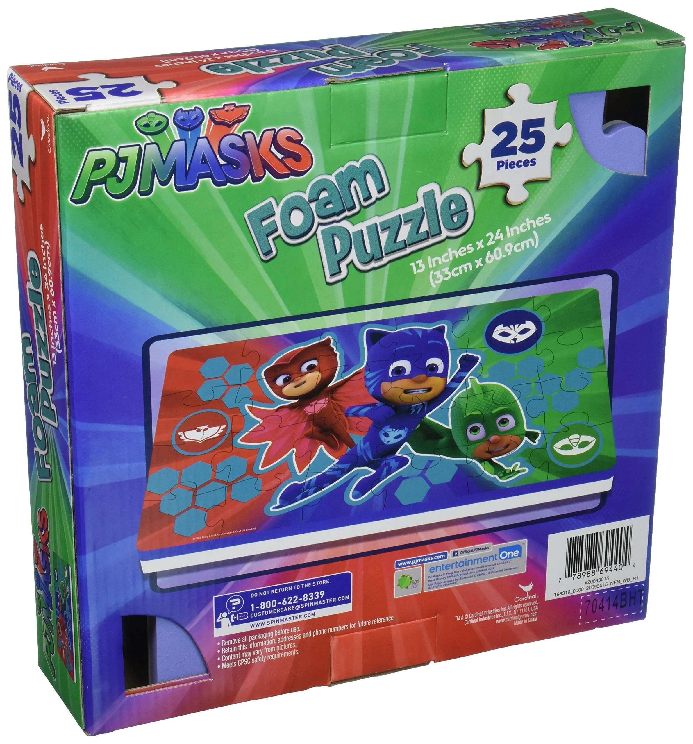 HeroQuest Foam Puzzle Adventure - 25 Pieces of PJ Masks Fun for Young Superheroes