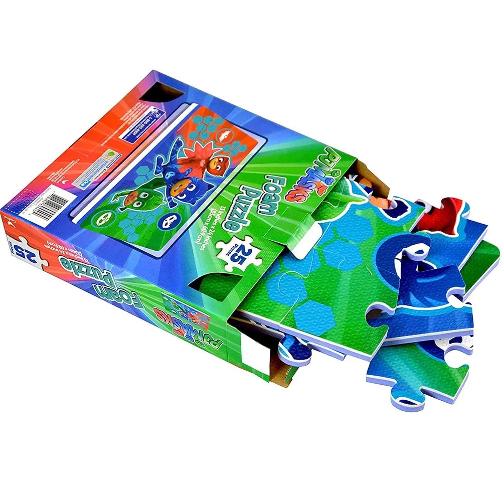 HeroQuest Foam Puzzle Adventure - 25 Pieces of PJ Masks Fun for Young Superheroes