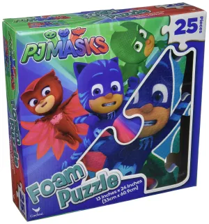 HeroQuest Foam Puzzle Adventure - 25 Pieces of PJ Masks Fun for Young Superheroes