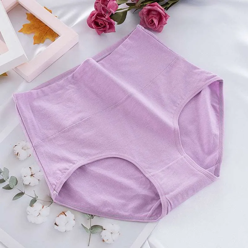 High Waist Cotton Panties and Full Brief Panties for Women (Pack of 10)
