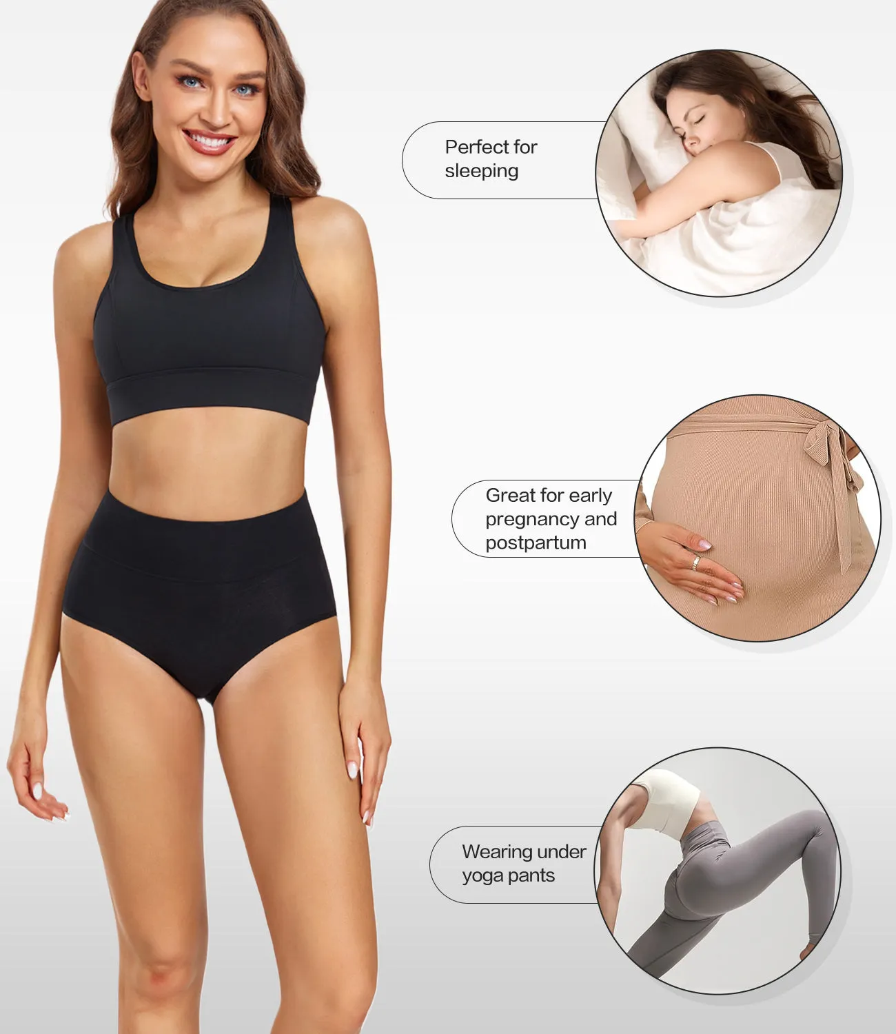 High Waist Cotton Panties and Full Brief Panties for Women (Pack of 10)