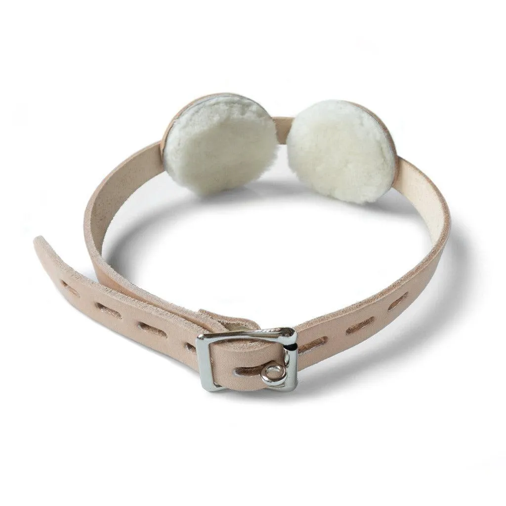 Institutional Sheepskin-Lined Aviator Blindfold