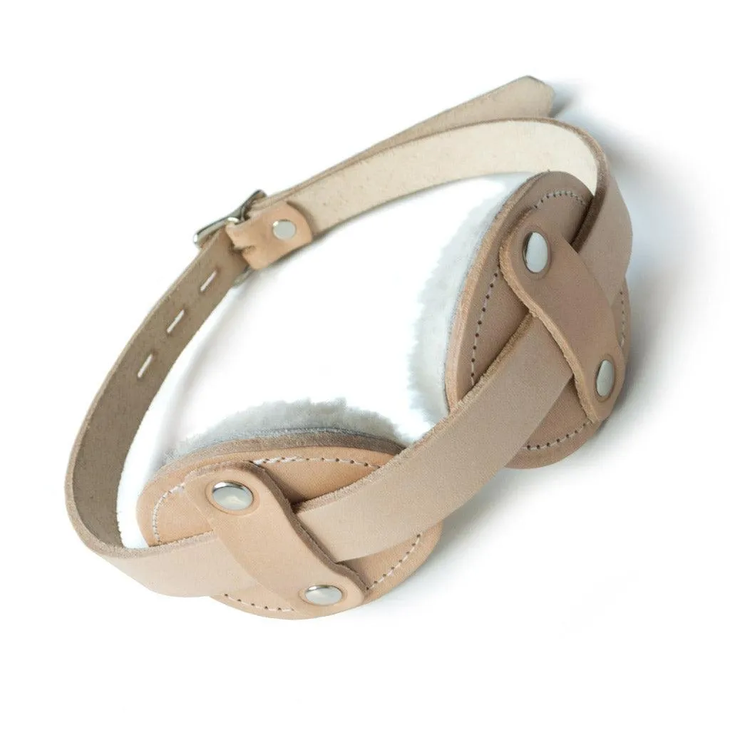 Institutional Sheepskin-Lined Aviator Blindfold