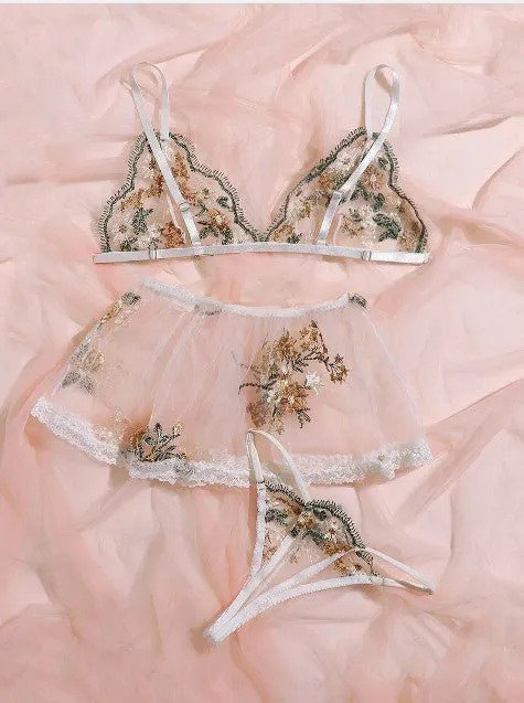 Isla Three Piece Lingerie Set