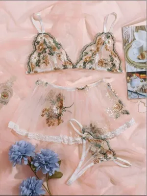 Isla Three Piece Lingerie Set