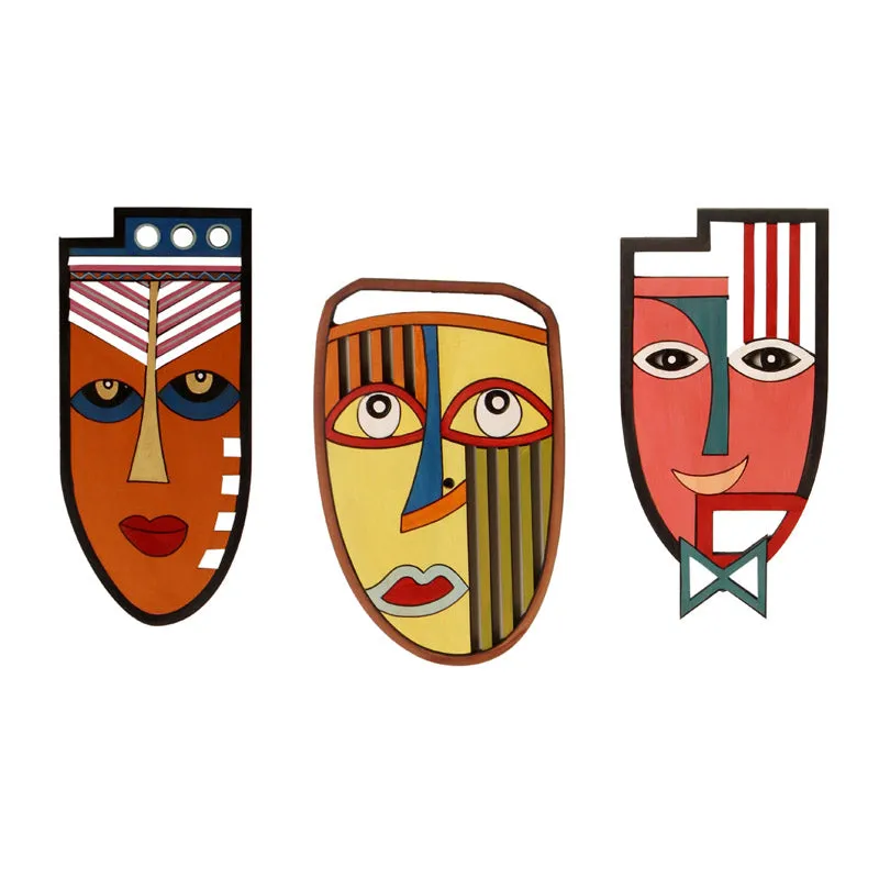 Kanika Mask Wall Accent - Set of Three