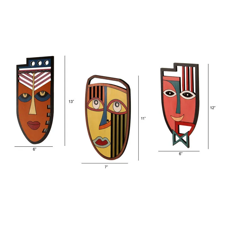 Kanika Mask Wall Accent - Set of Three