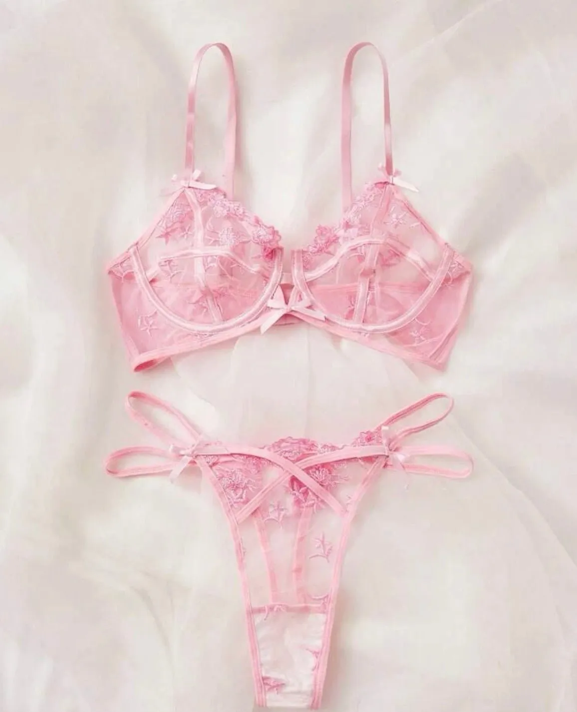 Lingerie Set Babydoll Pink