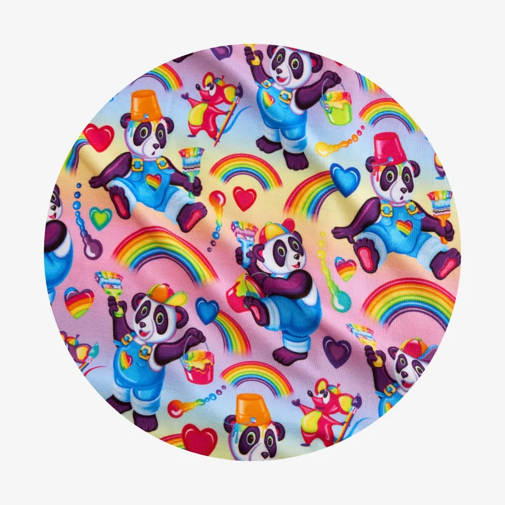 Lisa Frank® Panda Painter Tulle Smocked Bodysuit Dress