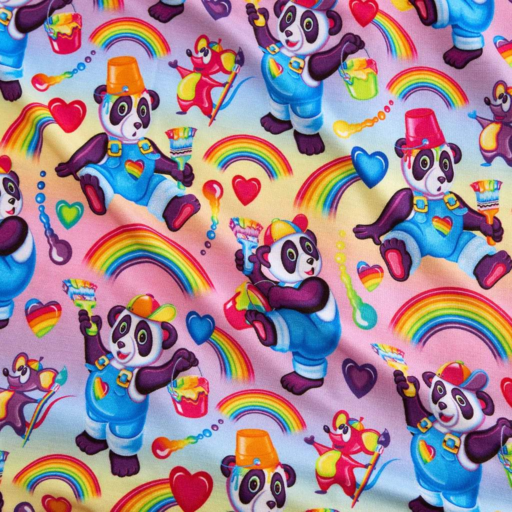 Lisa Frank® Panda Painter Tulle Smocked Bodysuit Dress