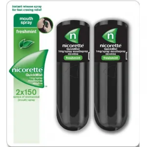 Nicorette Quickmist 1mg 13.2ml 2 pack (N)