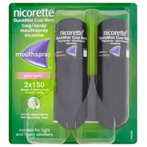 Nicorette QuickMist Cool Berry 1mg Spray Duo 13.2ML (N)