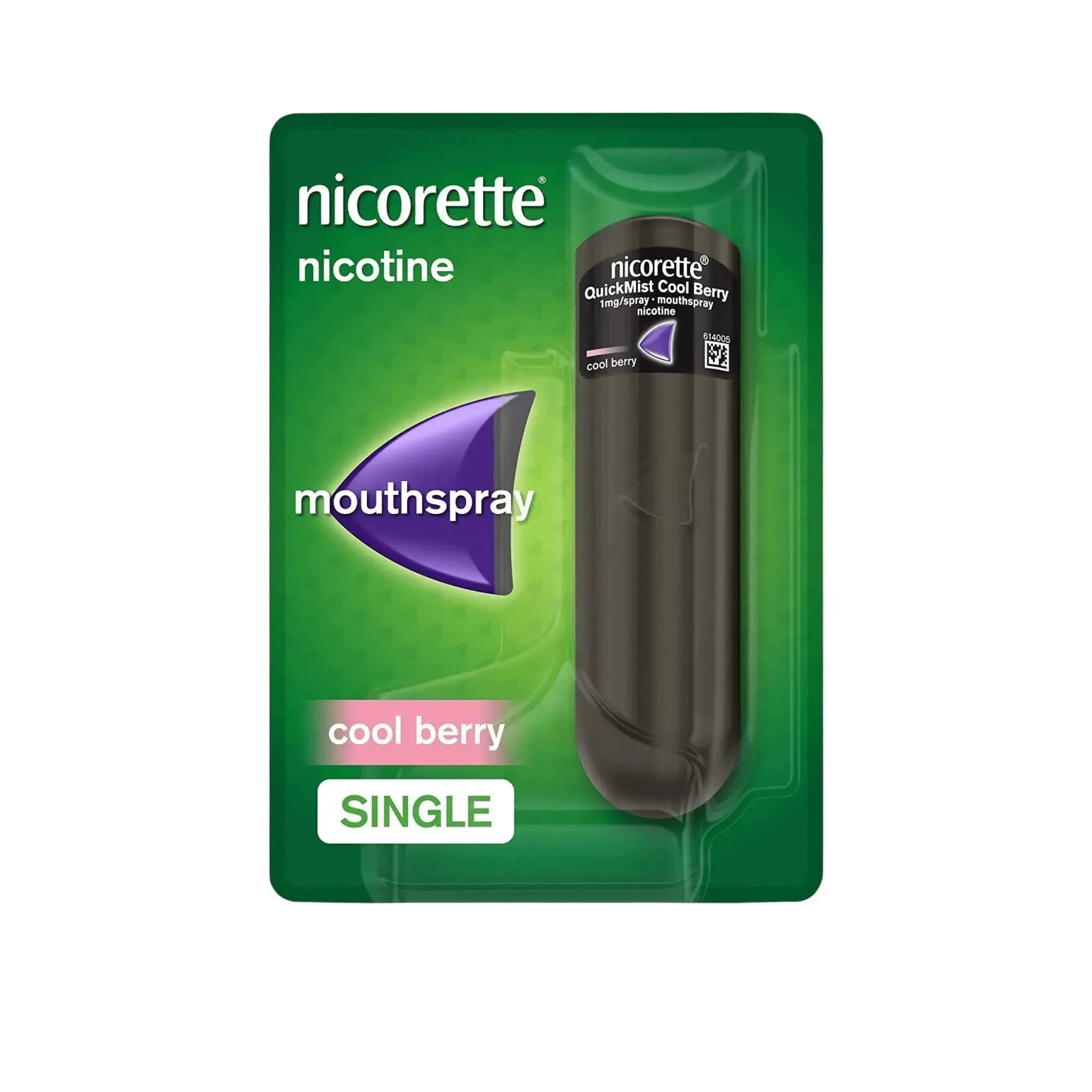 Nicorette QuickMist Cool Berry Mouthspray, 1mg, Duo