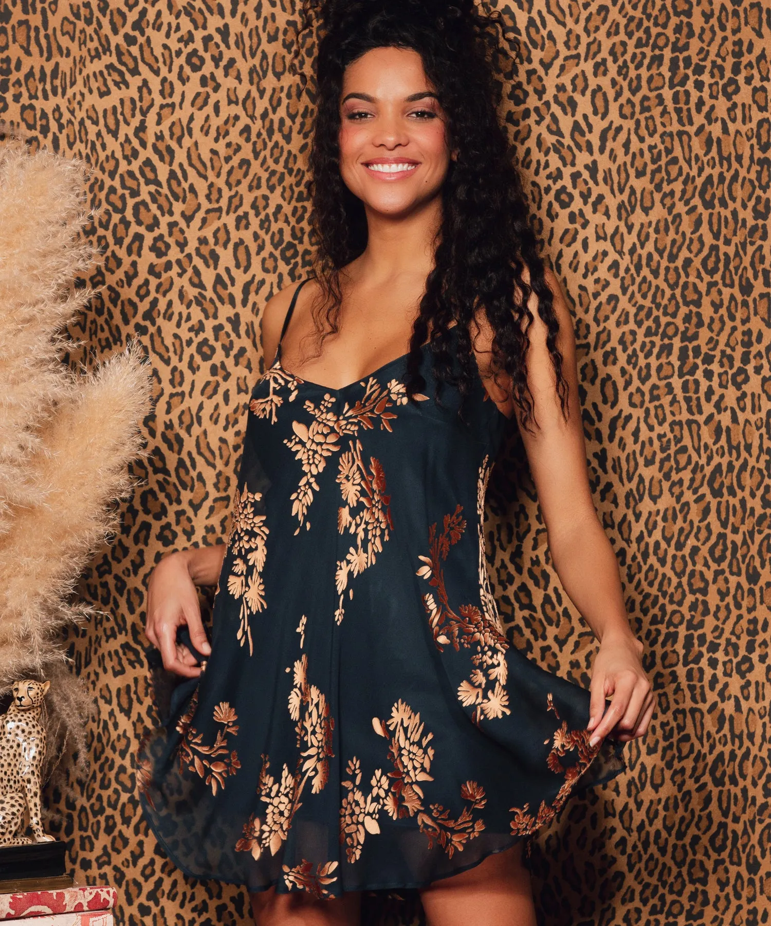 Plume Silk Babydoll