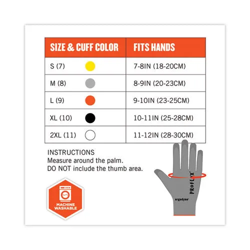 Proflex 7024 Ansi A2 Pu Coated Cr Gloves, Gray, Small, Pair, Ships In 1-3 Business Days