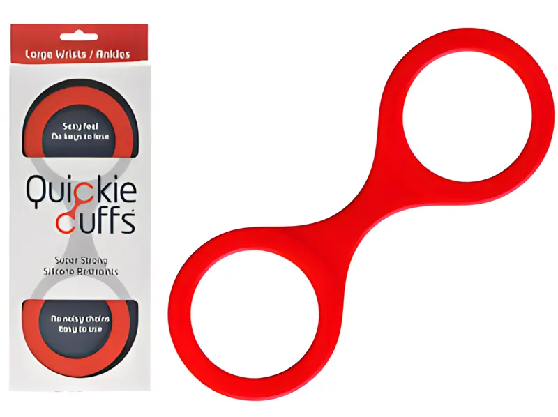 Quickie Cuffs Large Red Ankle Or Wrist Cuffs