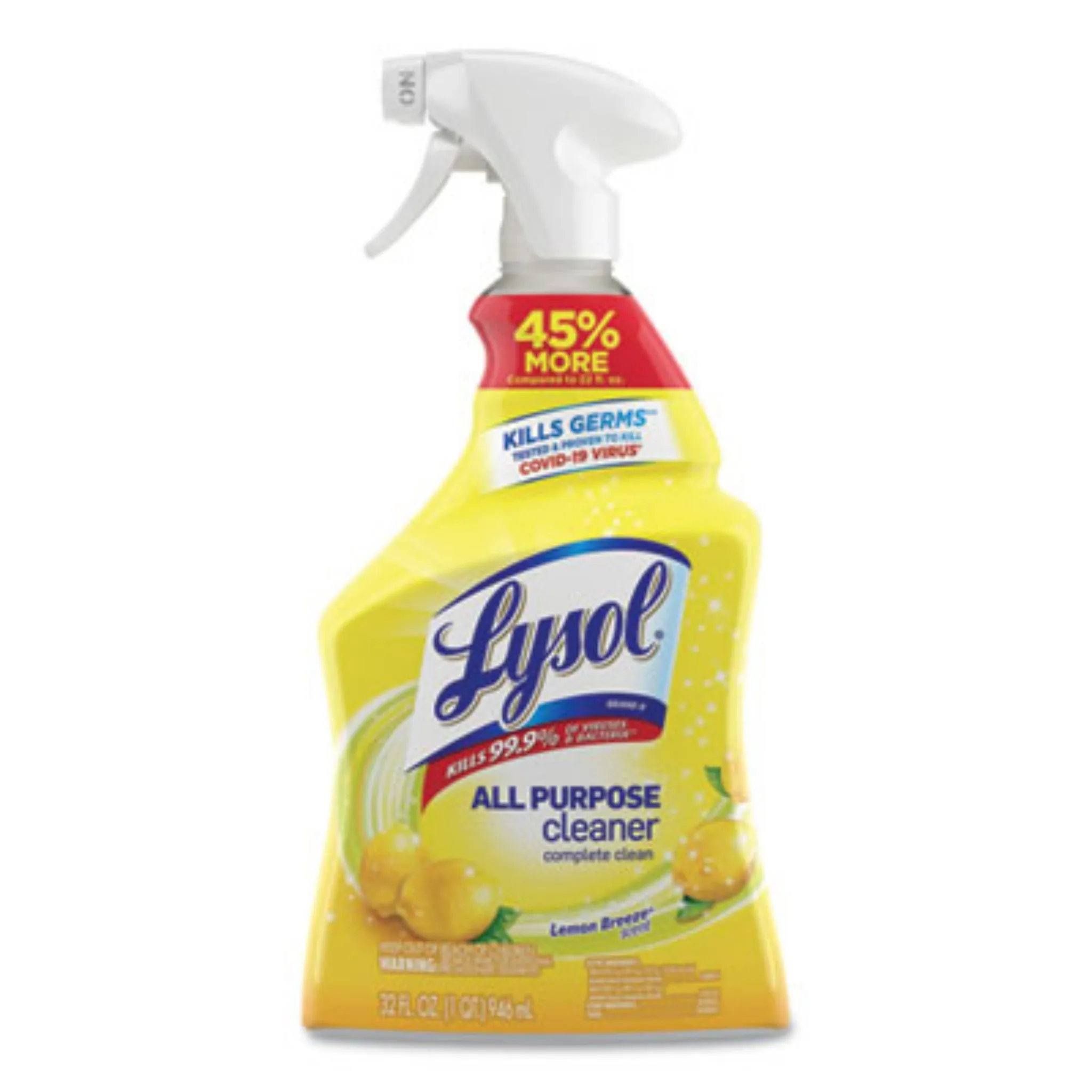 RECKITT BENCKISER RAC75352CT Ready-To-Use All-Purpose Cleaner, Lemon Breeze, 32 Oz Spray Bottle, Carton of 12