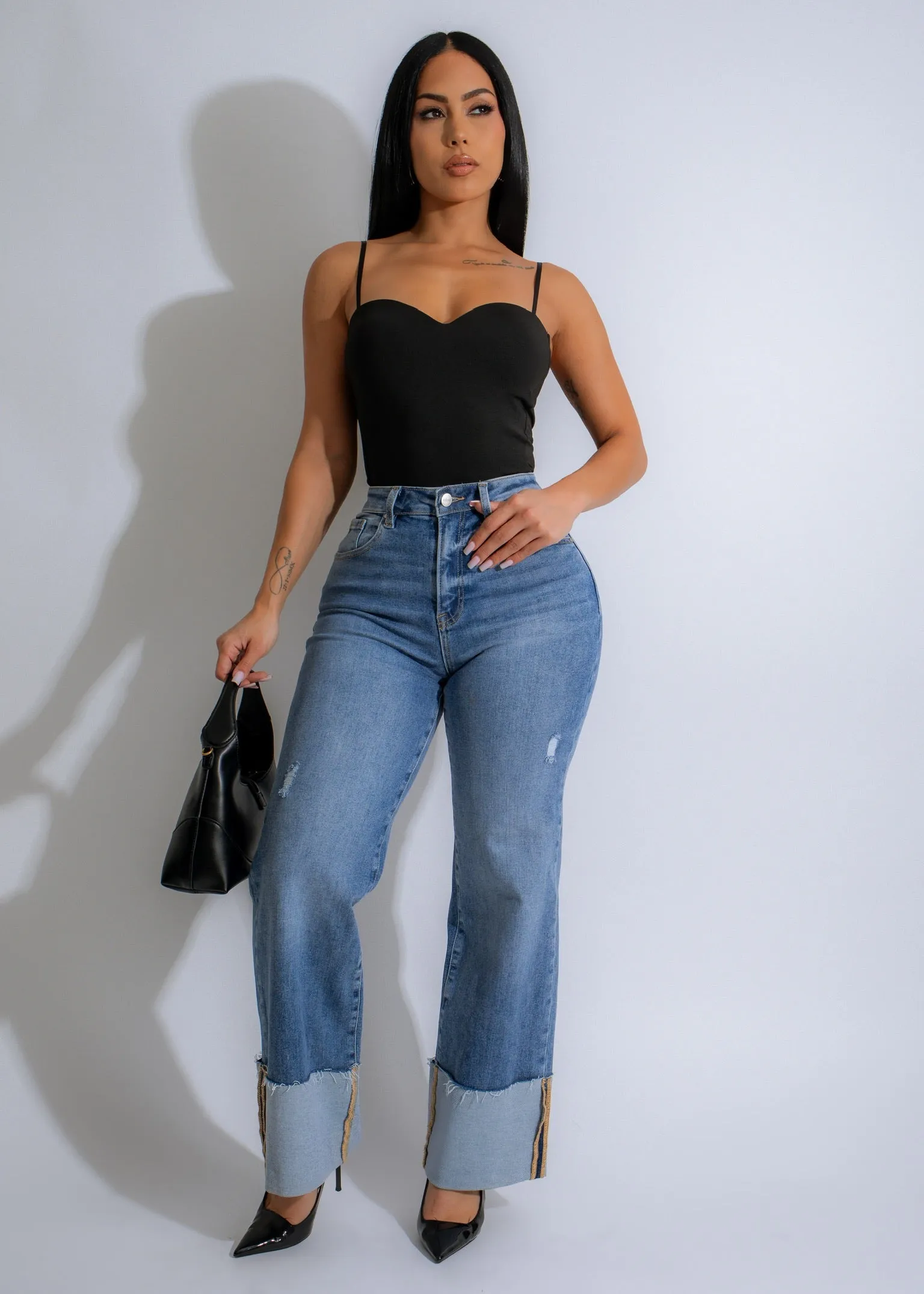 Sculpted Allure Bodysuit Black