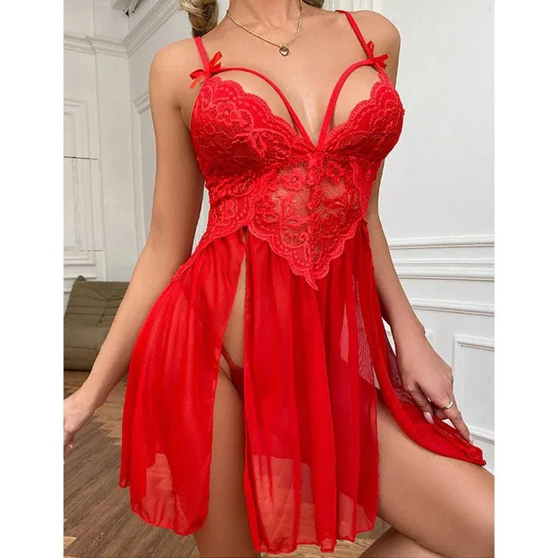 Seductive Lace Halter Bra Set: Empower Sensuality & Confidence