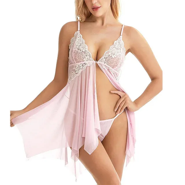 Seductive Voile Babydoll Lingerie – Exotic Sleepwear
Unveil Your Sensual Side