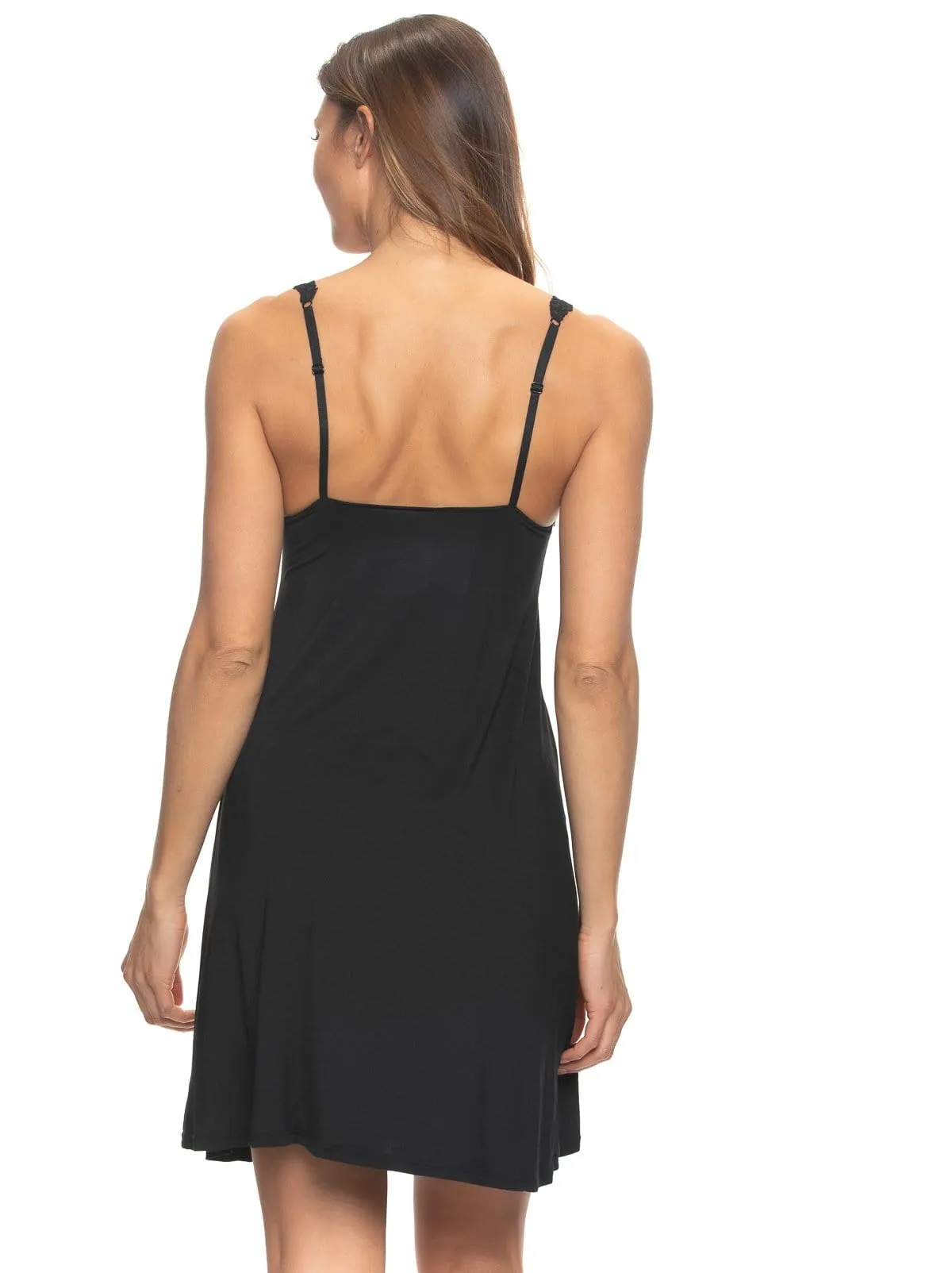 Silky Soft Chemise w/ Lace by Unique Moments