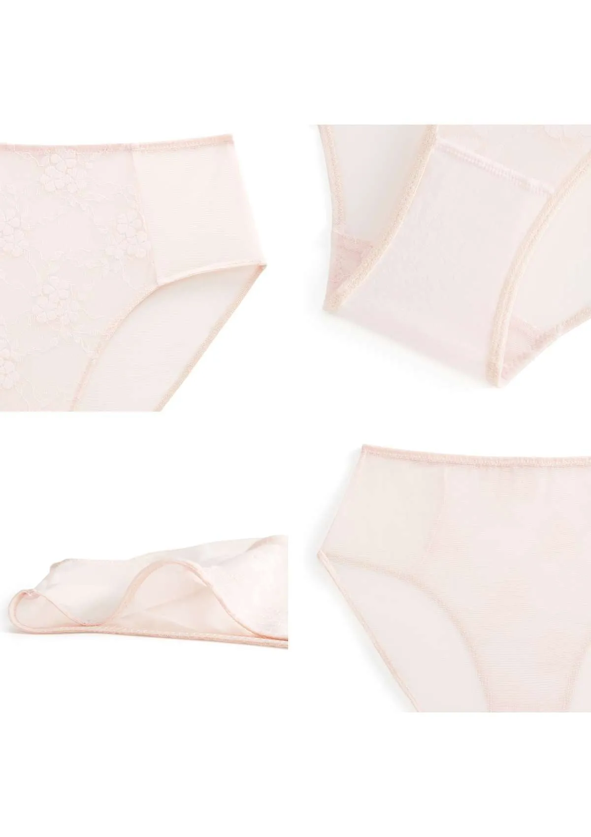 Spring Romance High-Rise Floral Lace Brief Underwear