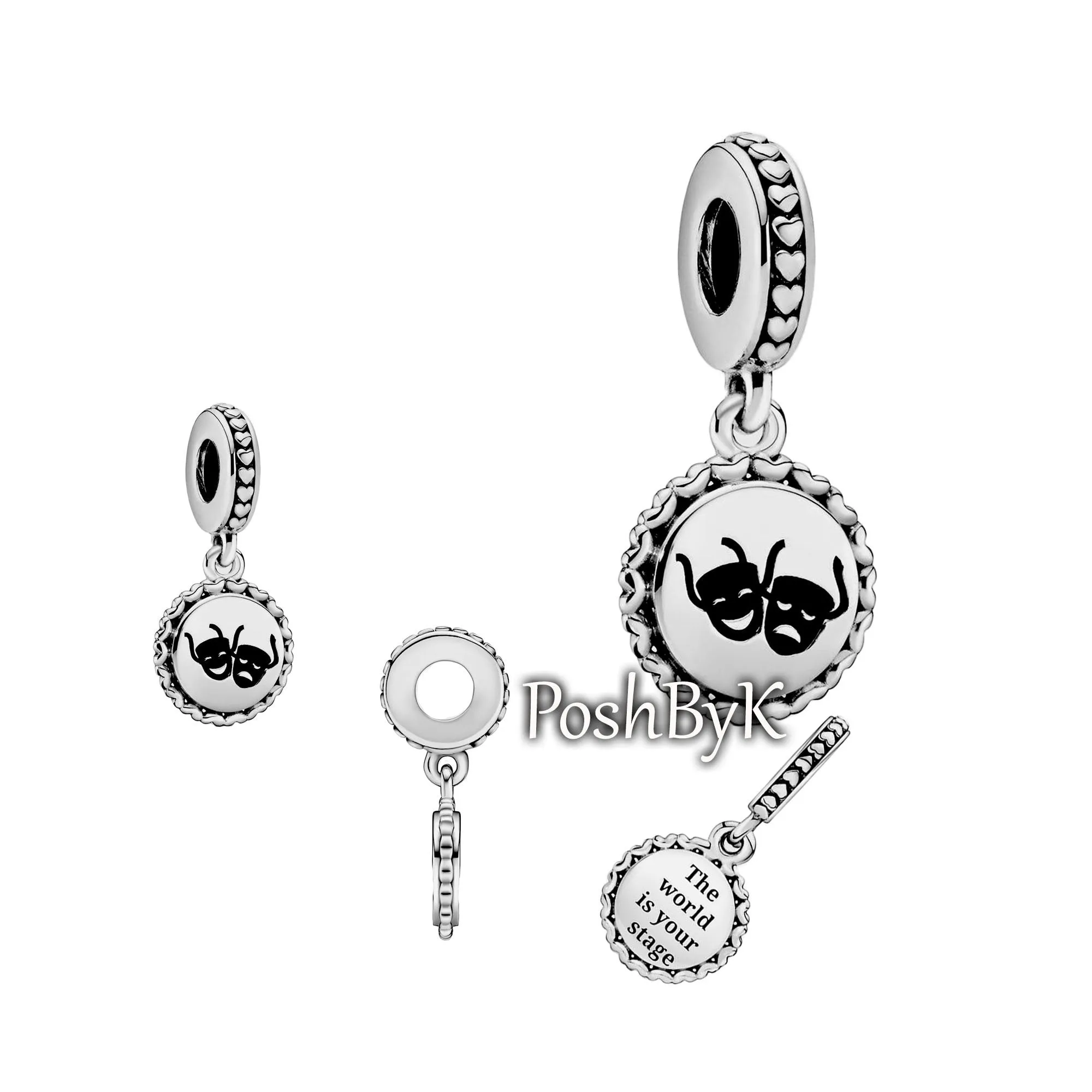 Theatre Masks Charm 792018-E022