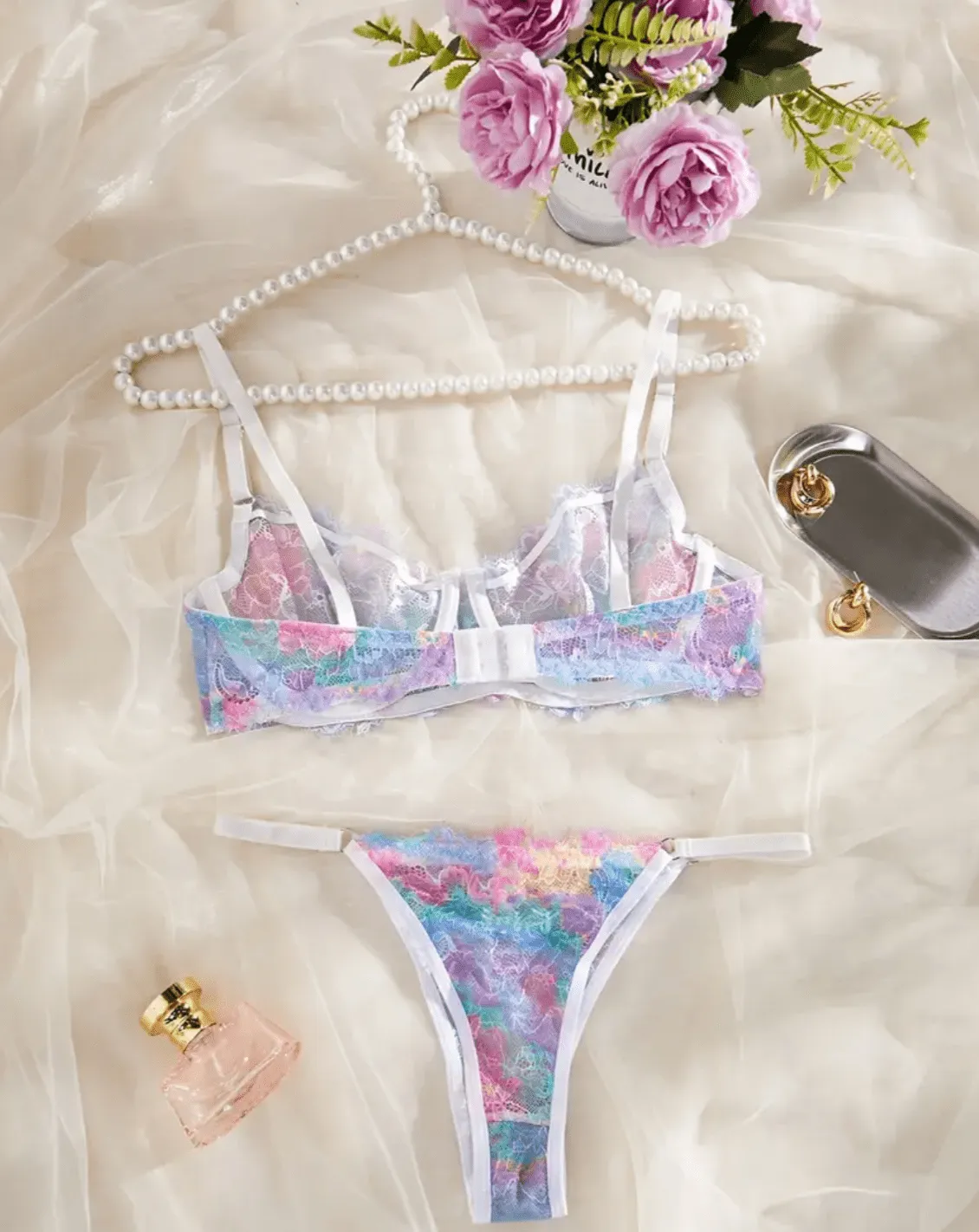 Tye Dye Lingerie Set Multicolor