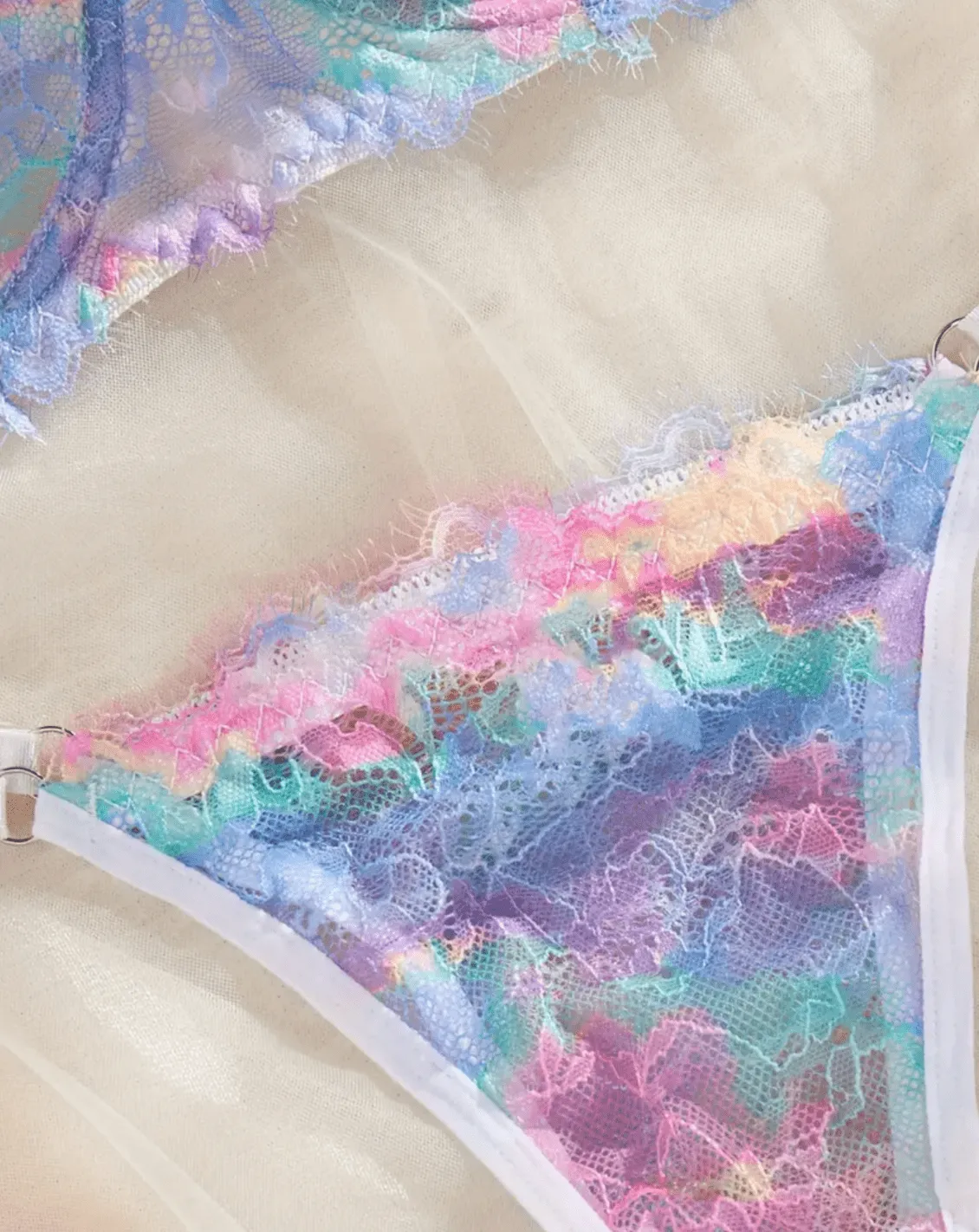 Tye Dye Lingerie Set Multicolor