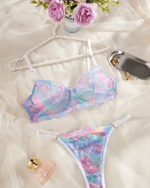 Tye Dye Lingerie Set Multicolor