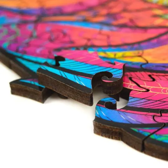 Unidragon Wooden Puzzle: Mysterious Lion