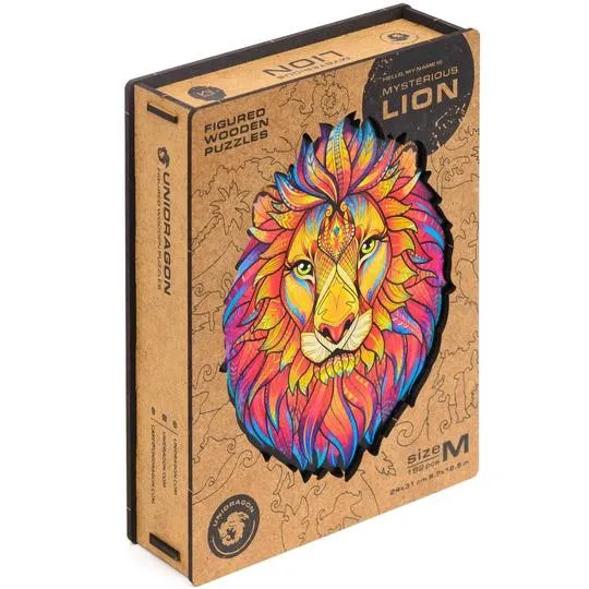 Unidragon Wooden Puzzle: Mysterious Lion
